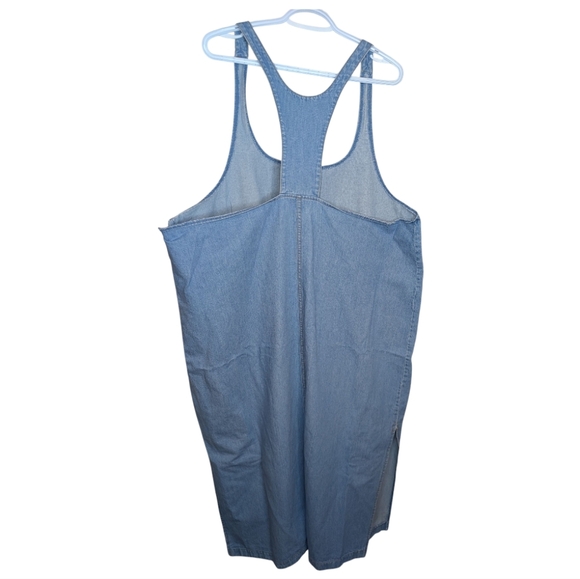 Vintage 90s Only Denim Size 20 Smock Overall Shift Style Dress - Picture 2 of 11